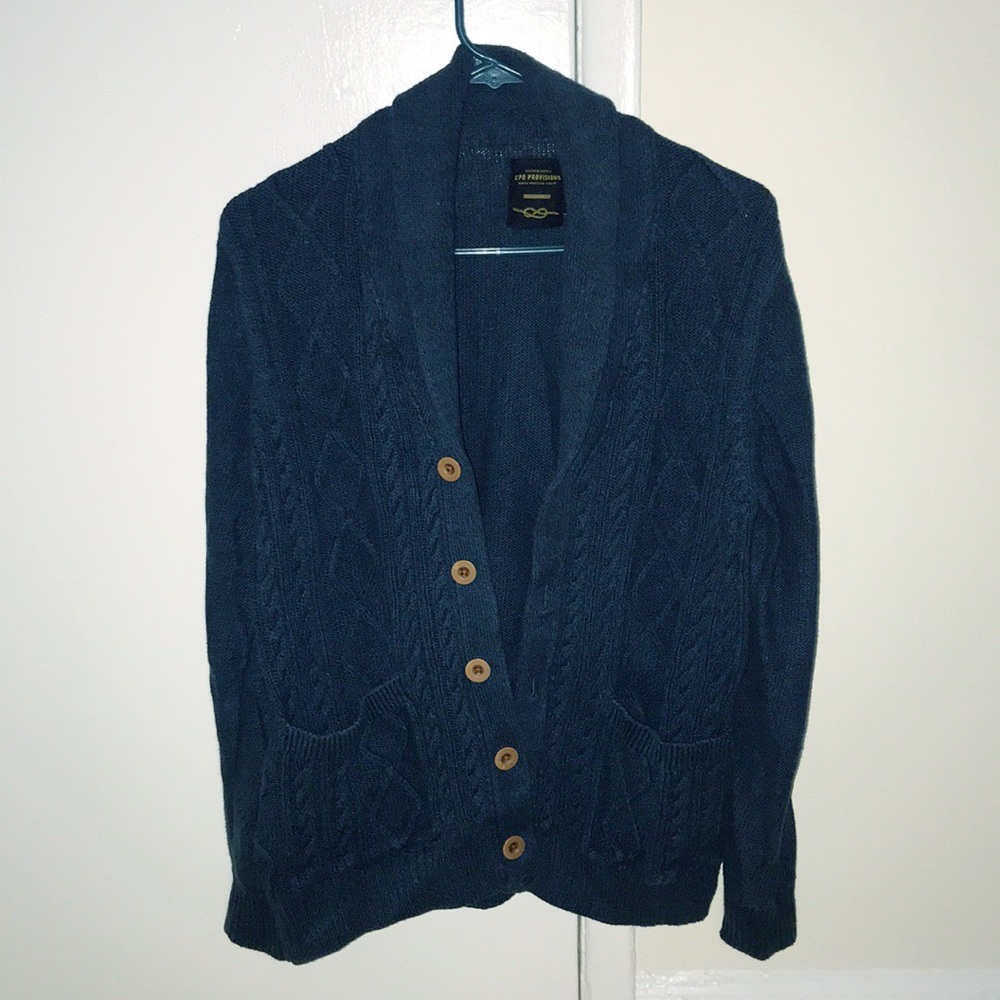 Blue cardigan/sweater